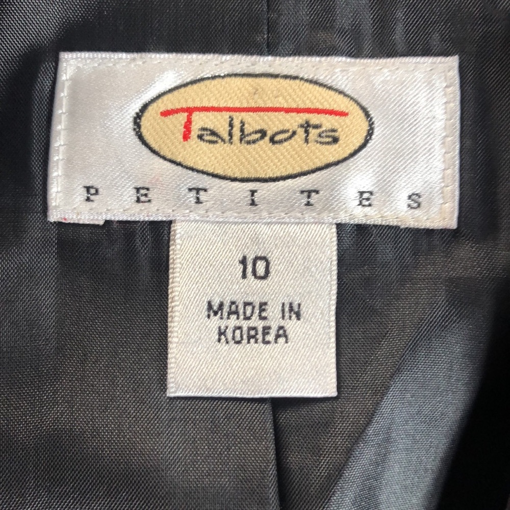 Talbots Black Button-Up Blazer - image 2